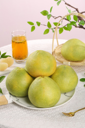 浅底上的文旦柚