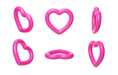 情人节七夕浪漫爱情幸福爱心3D