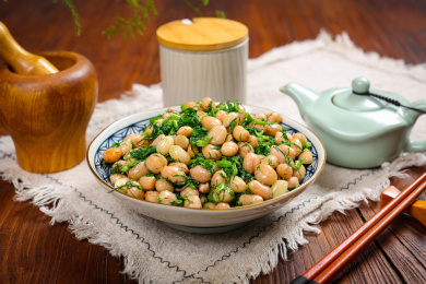美味下酒菜小炒茴香花生米