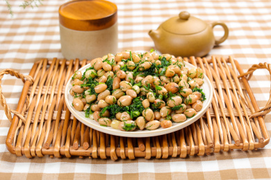 美味素食菜肴小茴香炒花生