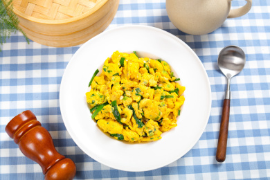 美味家常菜小葱炒鸡蛋