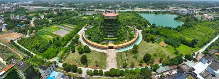 惠州市博罗县李艺金钱龟生态园度假区航拍