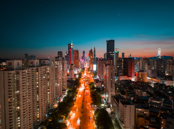 深圳罗湖区城市航拍