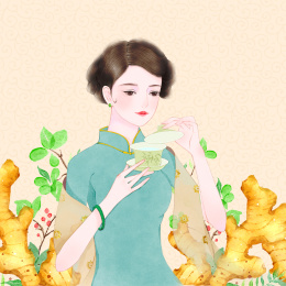 红糖姜茶