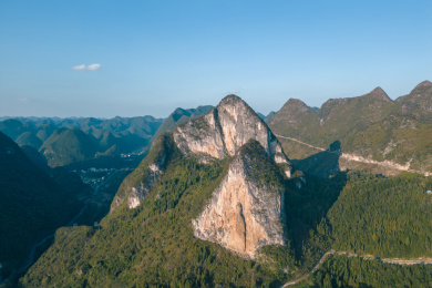 贵州山区断崖风光