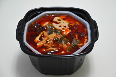 自热火锅 微距特写