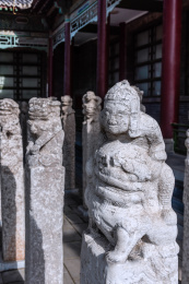 中国西安碑林石刻艺术馆明清时期拴马桩