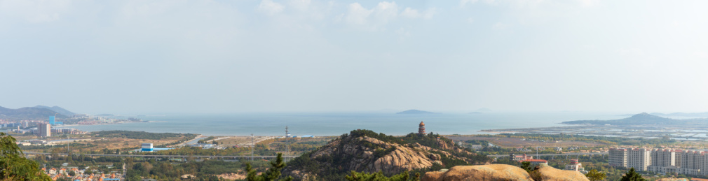 山东青岛鹤山风景区遇真宫石刻碑刻