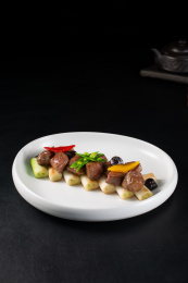 京葱黑蒜牛肉粒