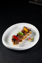 京葱黑蒜牛肉粒