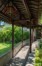 苏州留园古典园林建筑风光