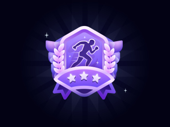 跑步运动等级勋章