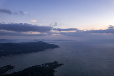 福建霞浦三沙镇花竹村海岛滩涂日出自然风光