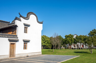 上海浦东新区牡丹园的中式民居及庭院