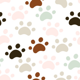 可爱猫爪平铺无缝背景