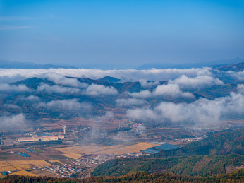中国辽宁本溪桓仁航拍
