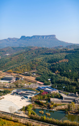 中国辽宁本溪五女山景区航拍