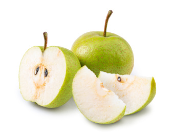 天津蓟县酸梨大果白底图