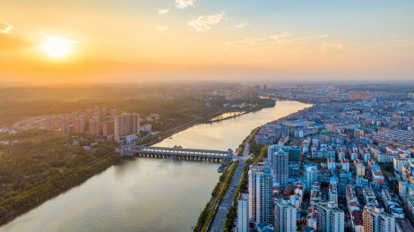 湖北省随州市涡水河府河上的舜井大桥