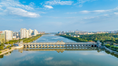湖北省随州市涡水河府河上的舜井大桥