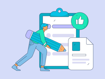 邀请好友进行问卷调查扁平矢量概念运营手绘