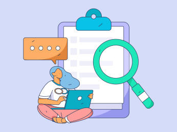 邀请好友进行问卷调查扁平矢量概念运营手绘