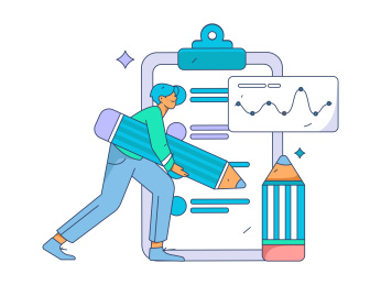 邀请好友进行问卷调查扁平矢量概念运营手绘