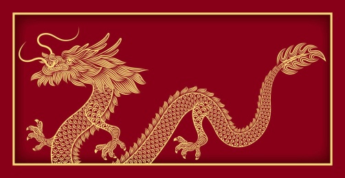 中国风中式龙绘画