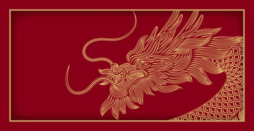 中国风中式龙绘画