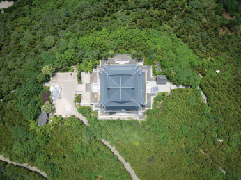 航拍山东枣庄铁道游击队纪念园
