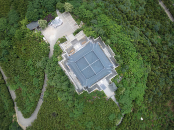 航拍山东枣庄铁道游击队纪念园