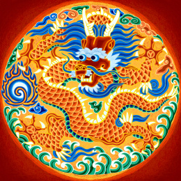 明代团龙纹样团龙花纹壁纸中国风龙袍图案