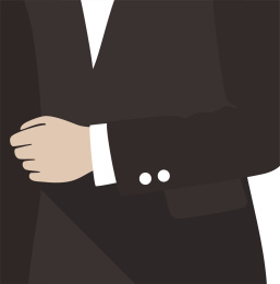 穿西装的男人平面设计