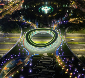 宁波北仑城市夜景