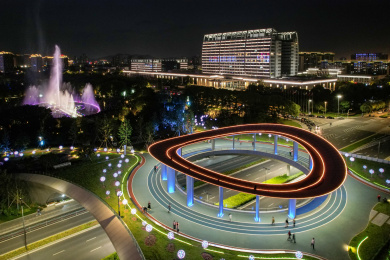 宁波北仑城市夜景