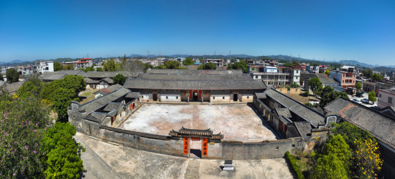 广东省惠州市惠城区横沥镇墨园村航拍