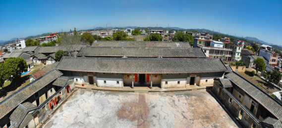 广东省惠州市惠城区横沥镇墨园村航拍