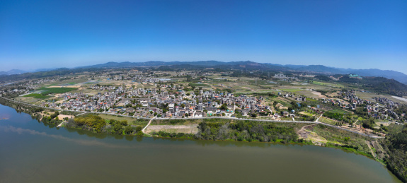 广东省惠州市惠城区横沥镇墨园村航拍