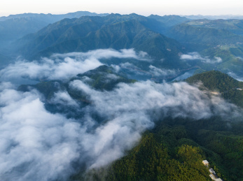 宁波四明山，云海日出，山间景色