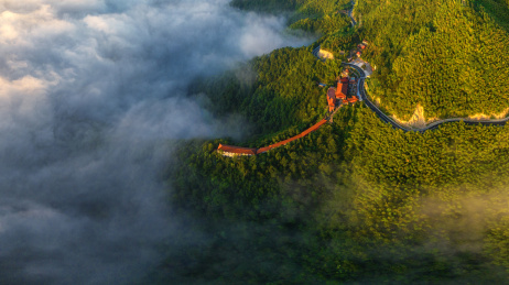 宁波四明山，云海日出，山间景色