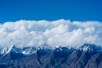 中国新疆 昆仑山脉  雪山 慕士塔格