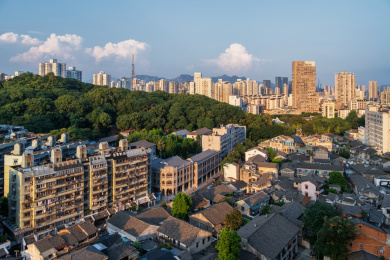温州公园路华盖山中山公园