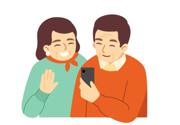 腊八节一家团圆一起吃腊八粥