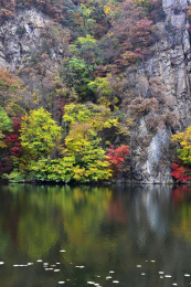 辽宁本溪关门山国家森林公园秋天的美景