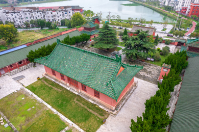 中国湖北省荆门市钟祥市元佑宫航拍