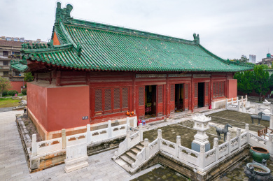 中国湖北省荆门市钟祥市元佑宫航拍