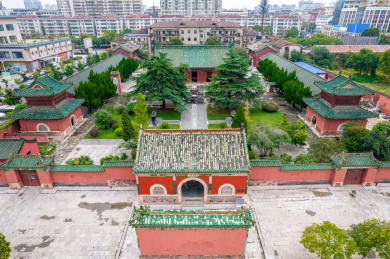 中国湖北省荆门市钟祥市元佑宫航拍