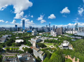 广东省深圳软件产业基地深圳大学航拍