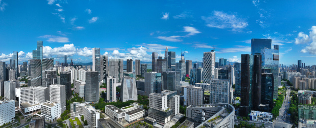 广东省深圳软件产业基地深圳大学航拍