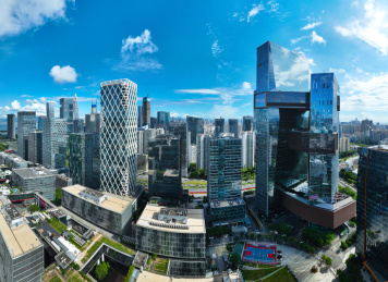 广东省深圳软件产业基地深圳大学航拍